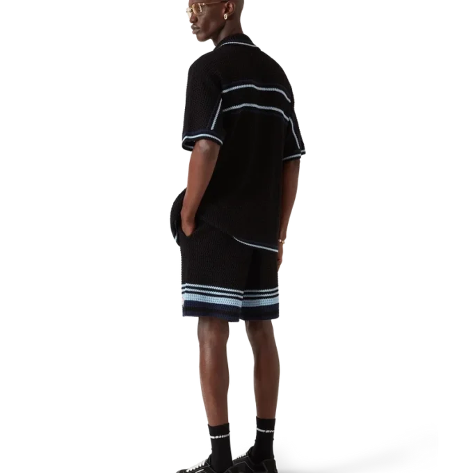 Pantaloncini da tennis in cotone all’uncinetto