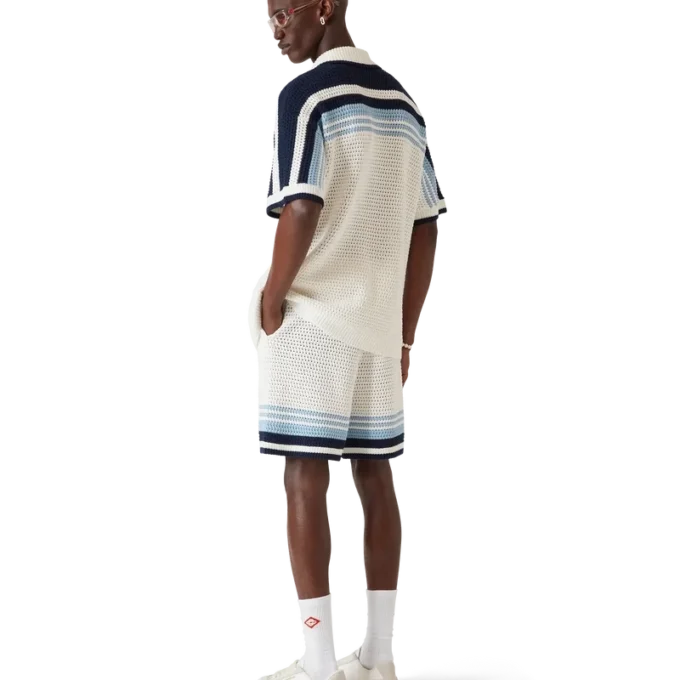 Pantaloncini da tennis in cotone all’uncinetto