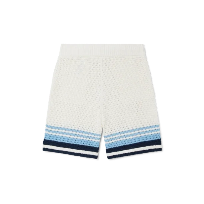 Pantaloncini da tennis in cotone all’uncinetto