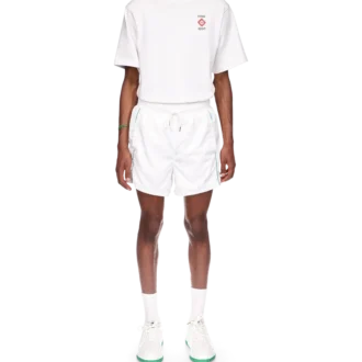 Pantaloncini da tuta con dettagli laser