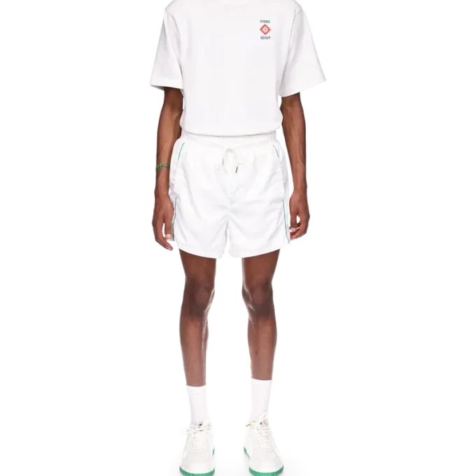 Pantaloncini da tuta con dettagli laser