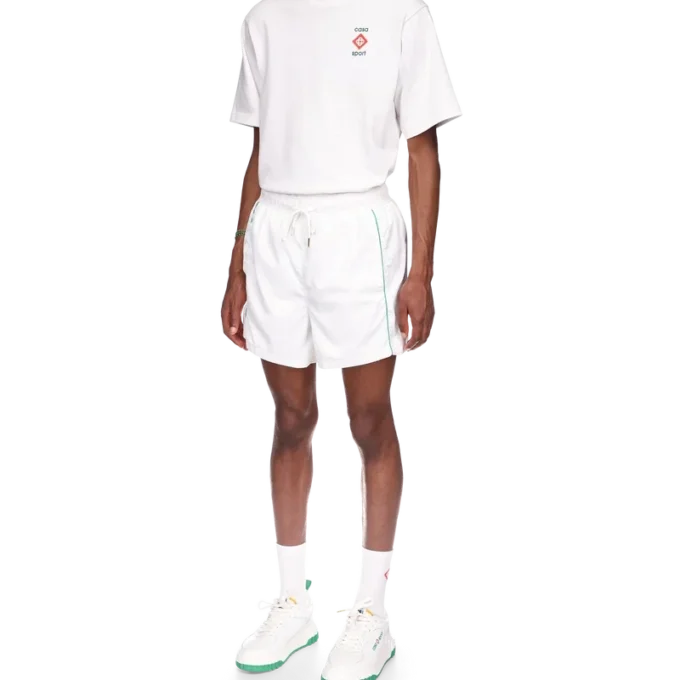 Pantaloncini da tuta con dettagli laser