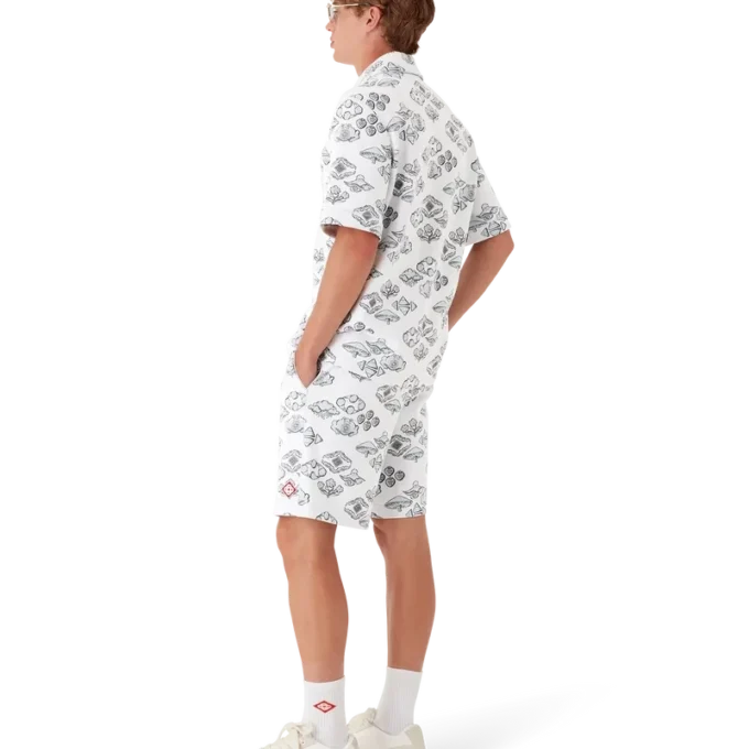 Pantaloncini da tuta con motivo jacquard