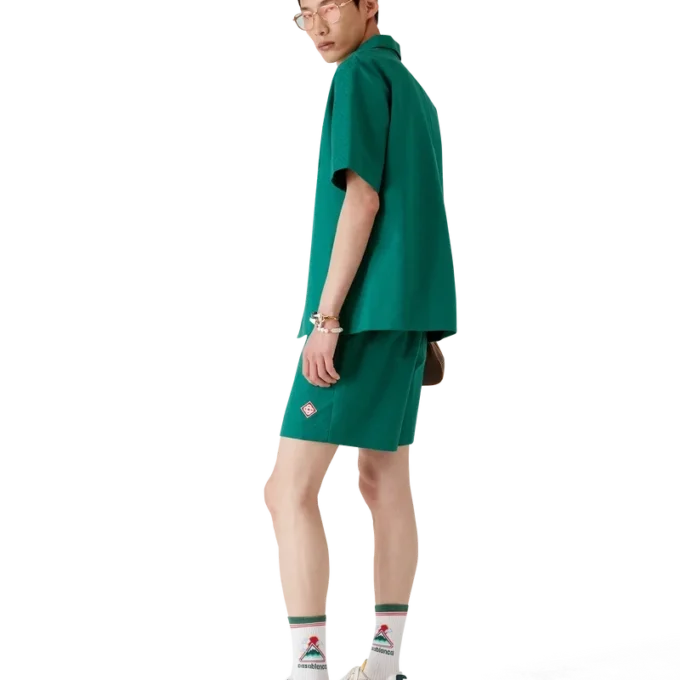 Pantaloncini in cotone jacquard Monogram