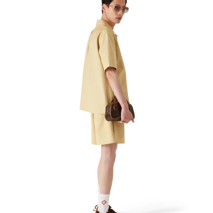 Pantaloncini in cotone jacquard Monogram