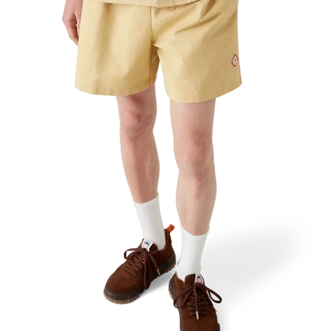 Pantaloncini in cotone jacquard Monogram