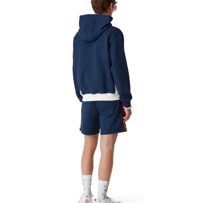 Pantaloncini in felpa a blocchi di colore