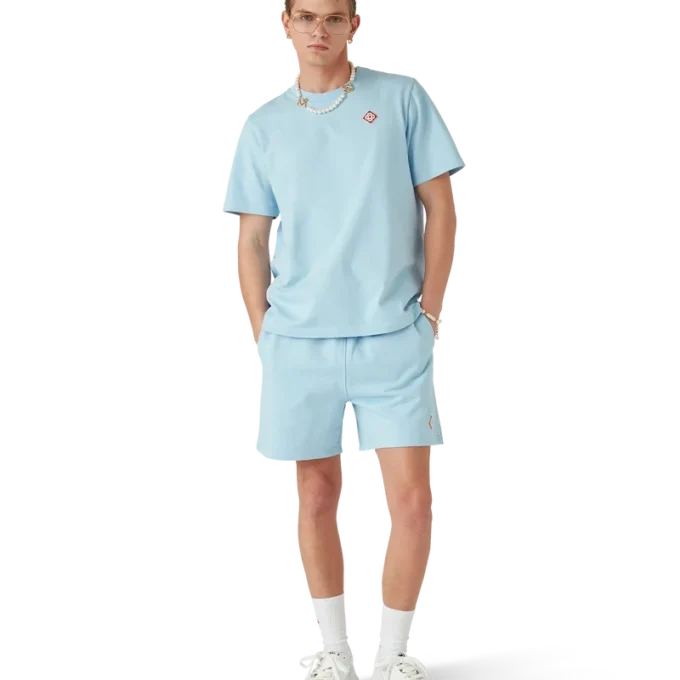 Pantaloncini in felpa con logo Diamond