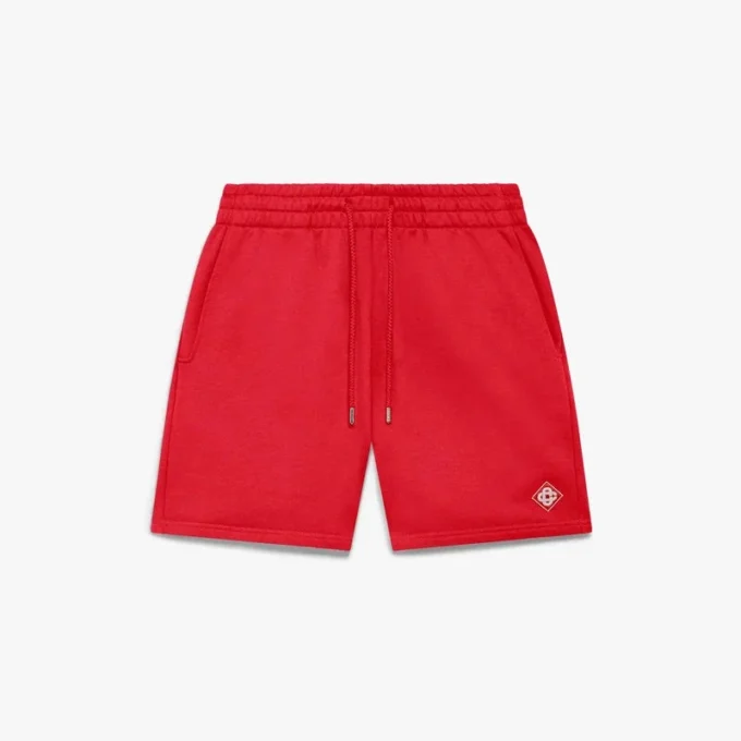 Pantaloncini in felpa con logo Red Diamond