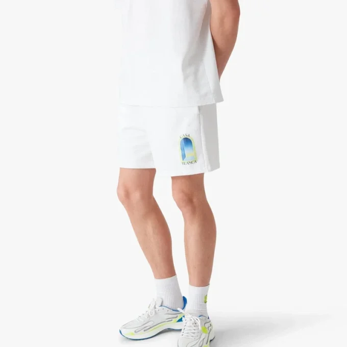 Pantaloncini in felpa L’arche bianchi