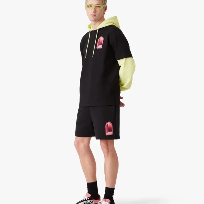 Pantaloncini in felpa neri L’arche