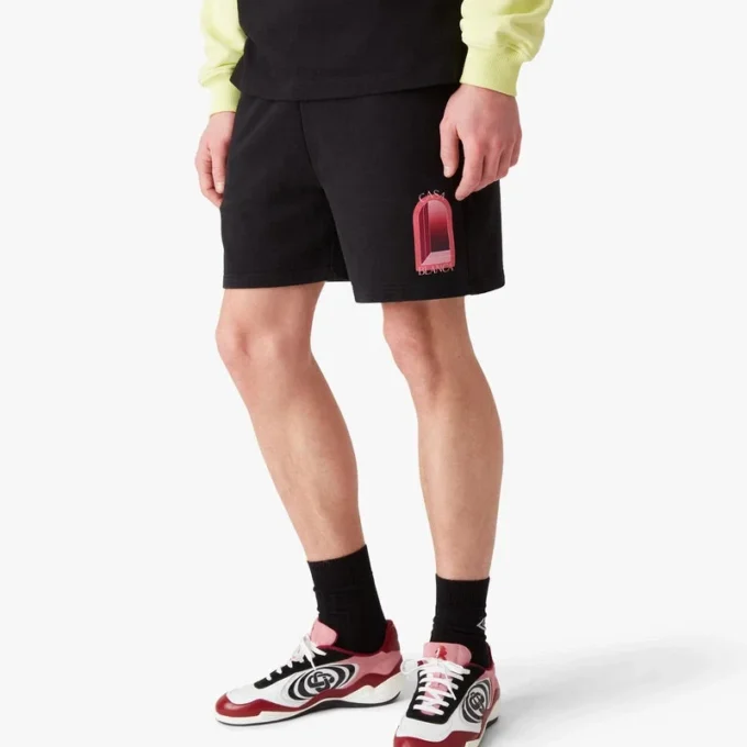 Pantaloncini in felpa neri L’arche