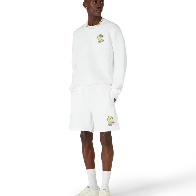 Pantaloncini in felpa trapuntata Tennis Mascot