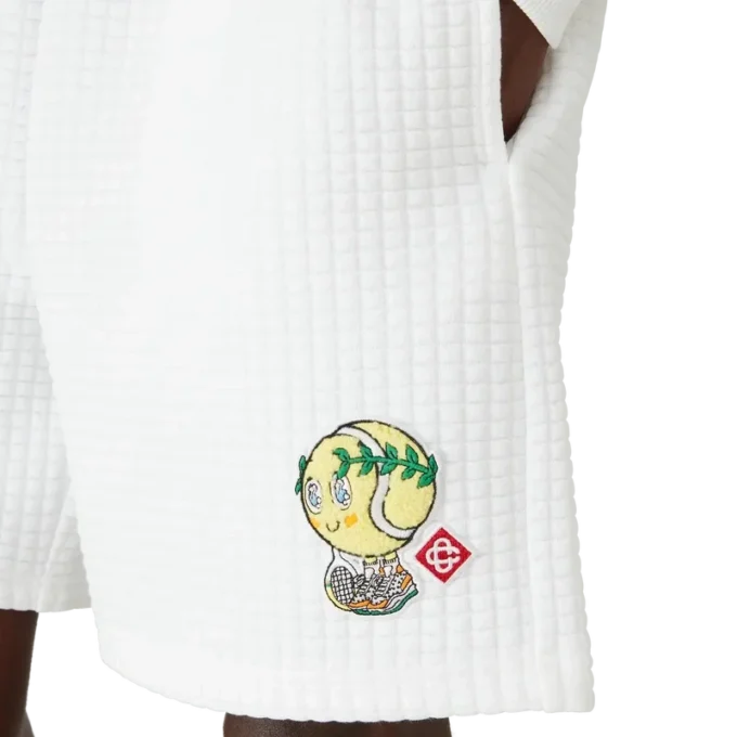 Pantaloncini in felpa trapuntata Tennis Mascot