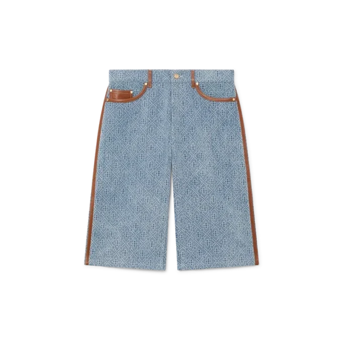 Pantaloncini in jeans Monogram