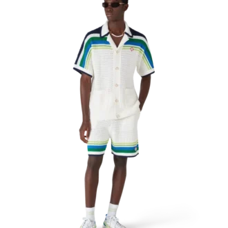 Pantaloncini in maglia a righe