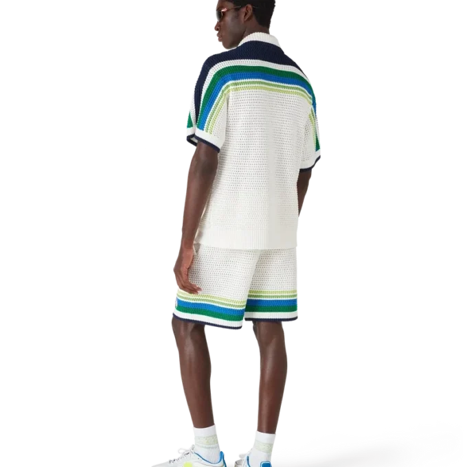 Pantaloncini in maglia a righe