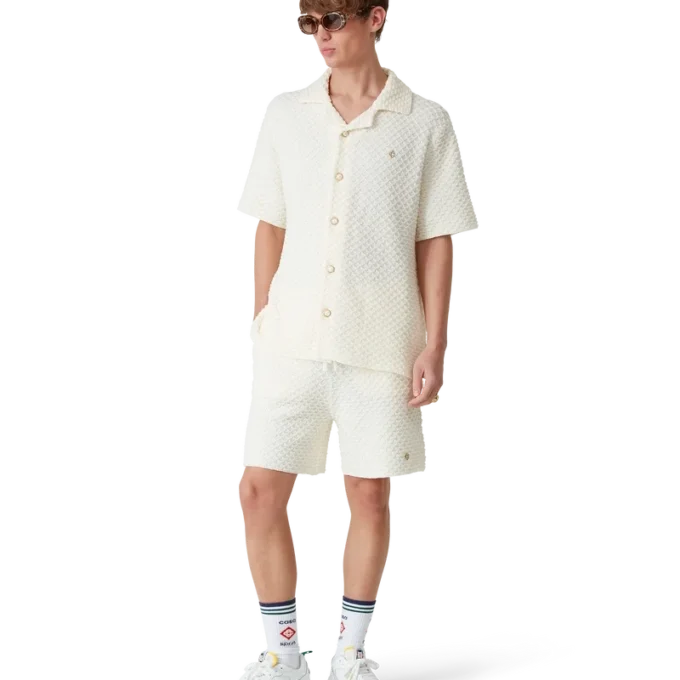 Pantaloncini in maglia testurizzata