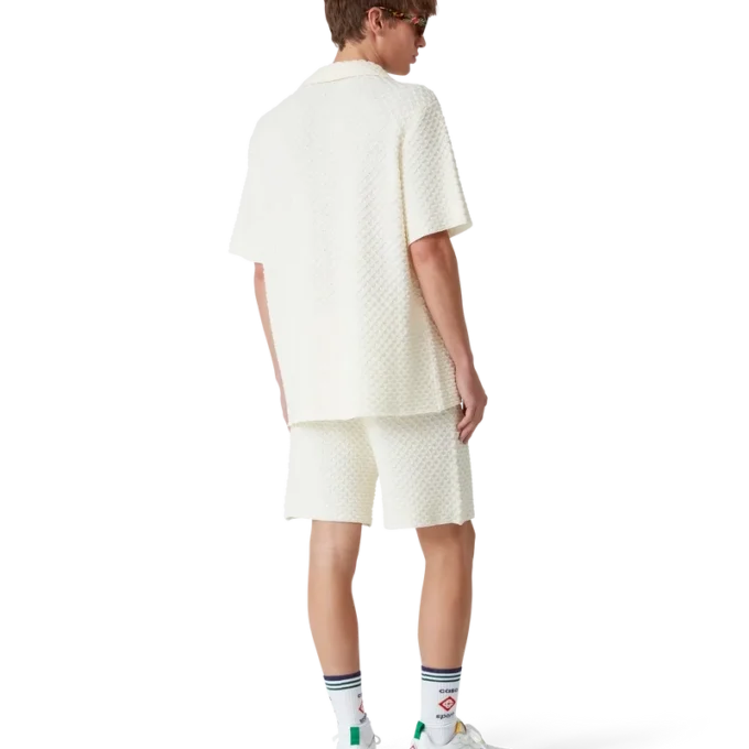 Pantaloncini in maglia testurizzata