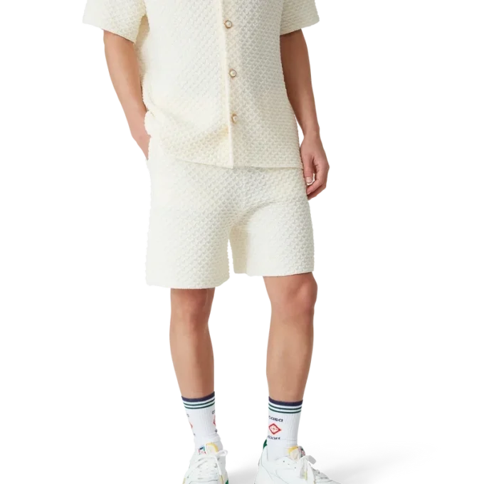 Pantaloncini in maglia testurizzata