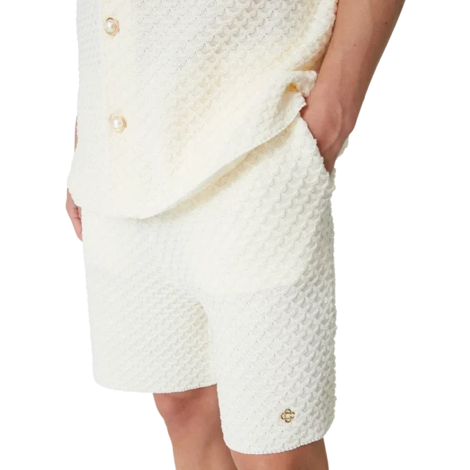 Pantaloncini in maglia testurizzata