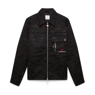 Pantaloncini in nylon con zip a maniche corte in stile mimetico