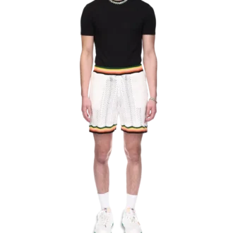 Pantaloncini in pizzo a zig-zag