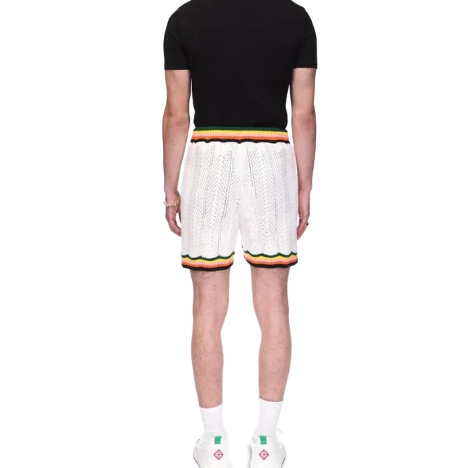 Pantaloncini in pizzo a zig-zag