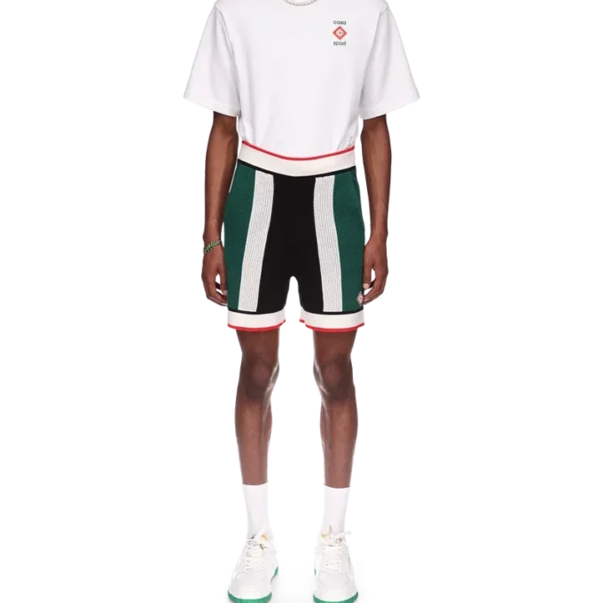 Pantaloncini in rete a righe