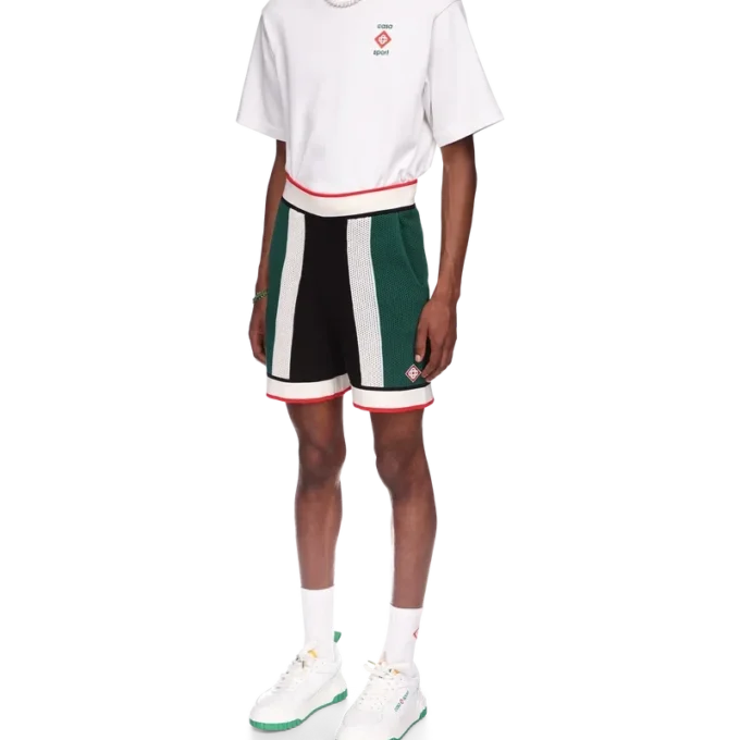 Pantaloncini in rete a righe