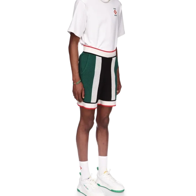 Pantaloncini in rete a righe