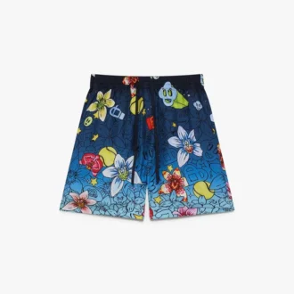 Pantaloncini in seta Collage D’icones Graphiques