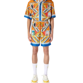 Pantaloncini in seta Escalier Infini