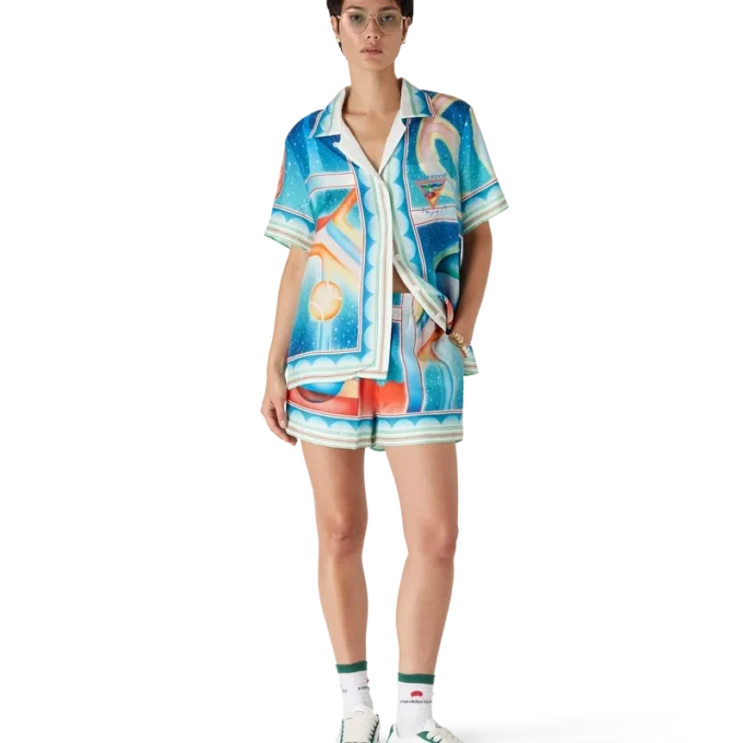 Pantaloncini in seta Galaxy Court