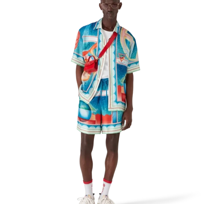 Pantaloncini in seta Galaxy Court