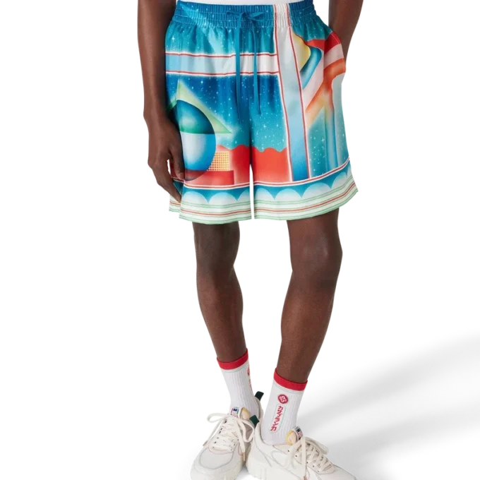 Pantaloncini in seta Galaxy Court