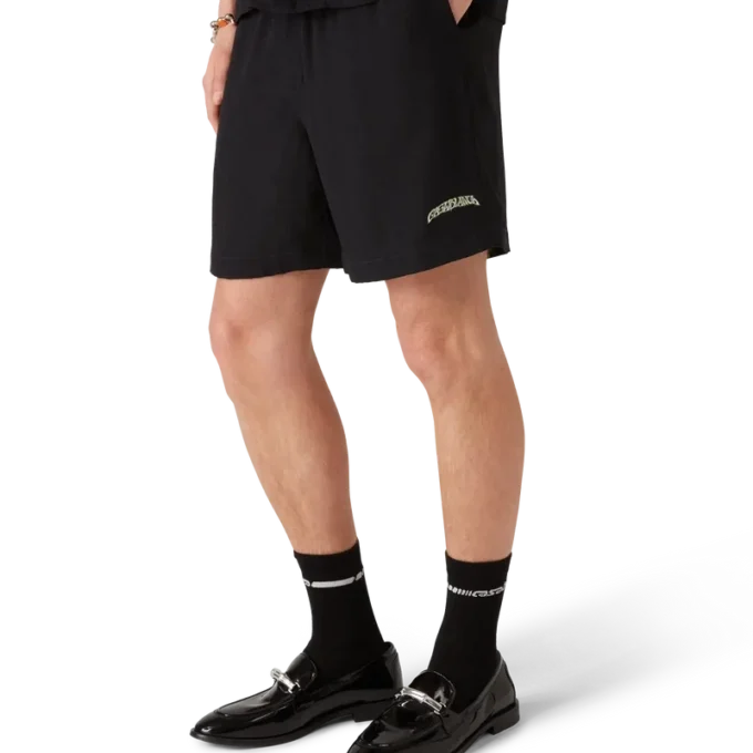 Pantaloncini in seta jacquard Volcano