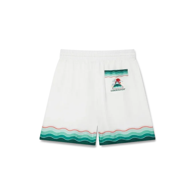 Pantaloncini in seta Montagne Ondulee