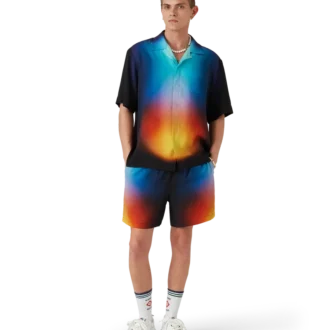 Pantaloncini in seta sfumato