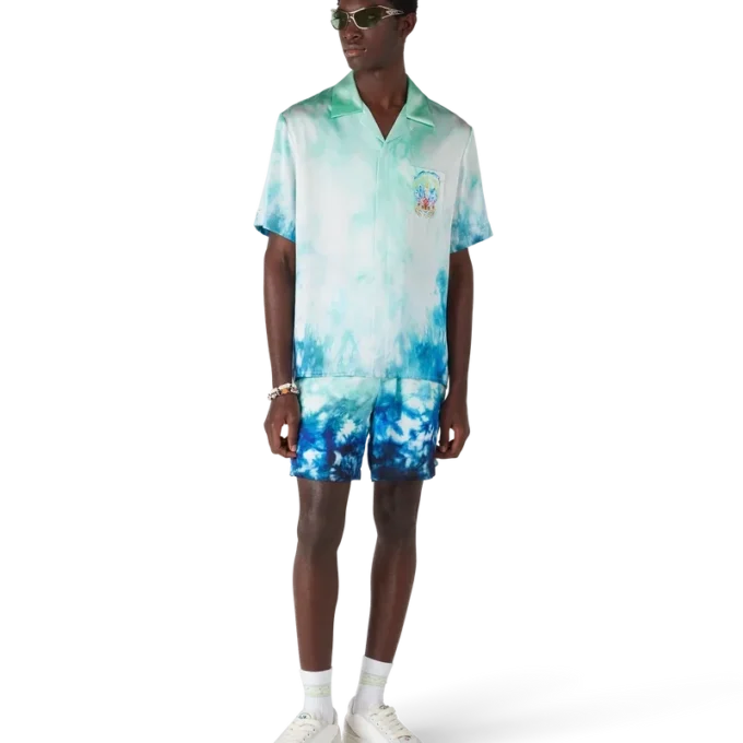 Pantaloncini in seta Surf Lotus