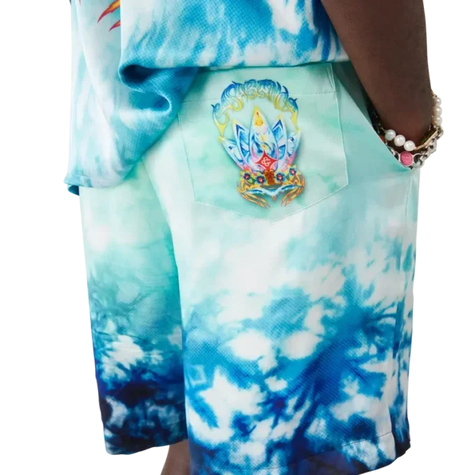 Pantaloncini in seta Surf Lotus