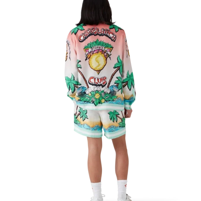 Pantaloncini in seta Tennis Club