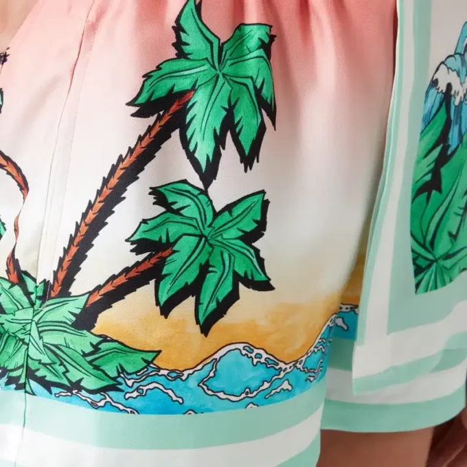 Pantaloncini in seta Tennis Club