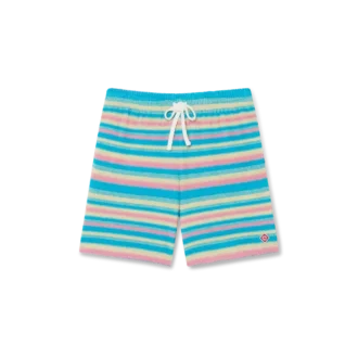 Pantaloncini in spugna a righe