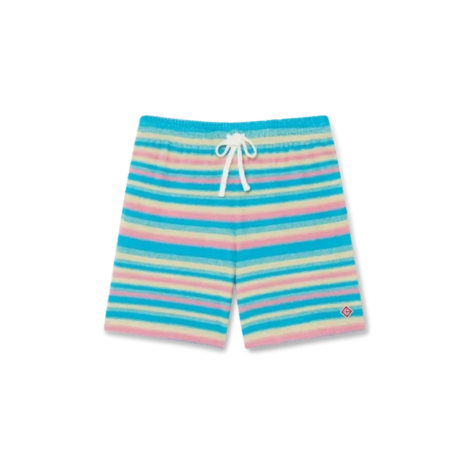 Pantaloncini in spugna a righe