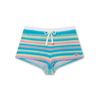 Pantaloncini in spugna a righe