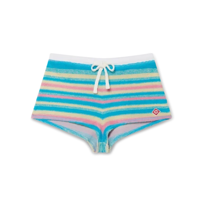 Pantaloncini in spugna a righe Pantaloncini in spugna a righe