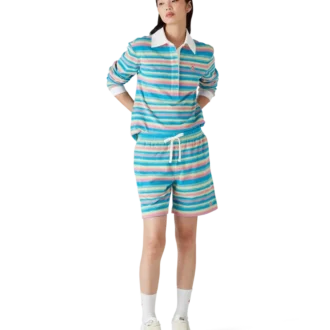 Pantaloncini in spugna a righe