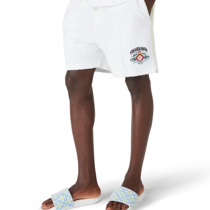 Pantaloncini in spugna bianchi