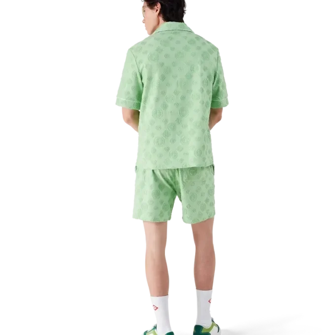 Pantaloncini in spugna con monogramma